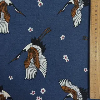 Decoration fabric premium Crane blossom sky