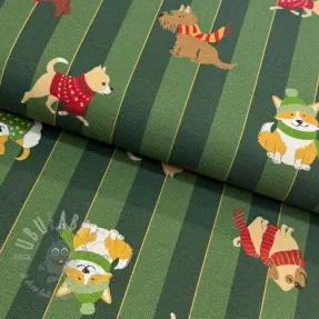 Decoration fabric premium Dog frost friends army digital print