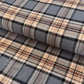 Cotton fabric FLANEL YARN DYED BRUSHED CHECK design B