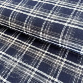 Cotton fabric FLANEL YARN DYED BRUSHED CHECK design D