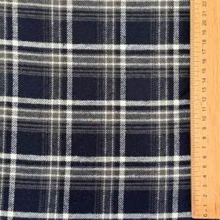 Cotton fabric FLANEL YARN DYED BRUSHED CHECK design D