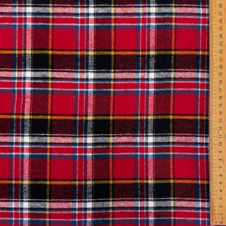 Cotton fabric FLANEL YARN DYED BRUSHED CHECK design E