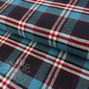 Cotton fabric FLANEL YARN DYED BRUSHED CHECK design H