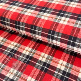 Cotton fabric FLANEL YARN DYED BRUSHED CHECK design I