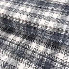 Cotton fabric FLANEL YARN DYED BRUSHED CHECK design J