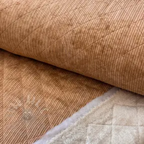 Corduroy QUILT light brown
