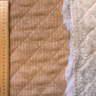 Corduroy QUILT light brown