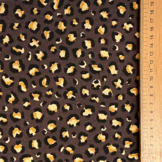 Decoration fabric premium Leopard animal small dark brown