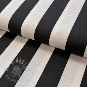 Decoration fabric premium Joyful basic stripe black