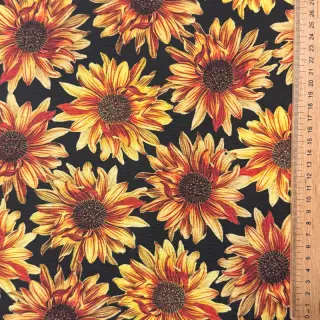 Decoration fabric premium Golden bloom night digital print