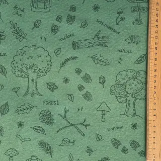 Decoration fabric premium Wander woods doodle