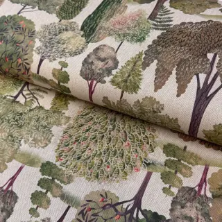 Decoration fabric Linenlook Wandering tree wood digital print