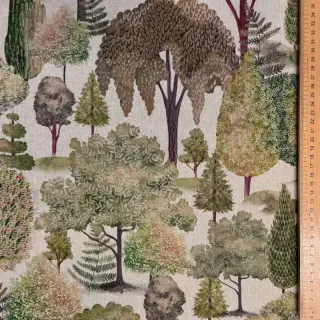 Decoration fabric Linenlook Wandering tree wood digital print