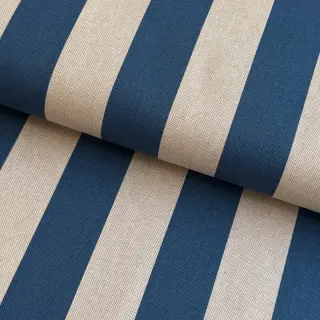 Decoration fabric Linenlook Joyful basic stripe denim