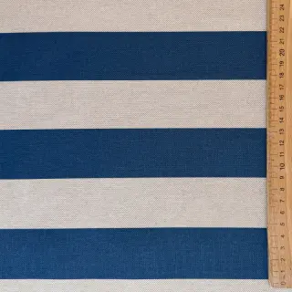Decoration fabric Linenlook Joyful basic stripe denim
