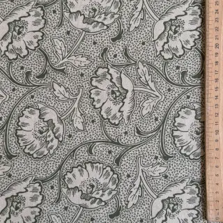 Decoration fabric Linenlook Bloomy art craft army