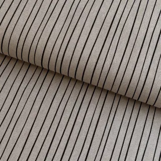 Decoration fabric Linenlook Freehand thin lines