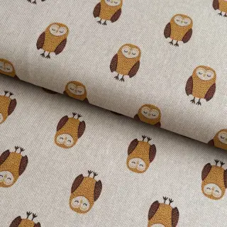 Decoration fabric Linenlook Night owl nap