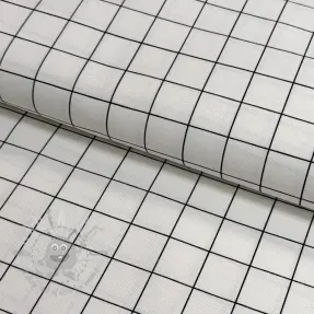 Decoration fabric premium Perfect grid lines black