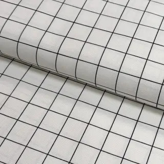 Decoration fabric premium Perfect grid lines black