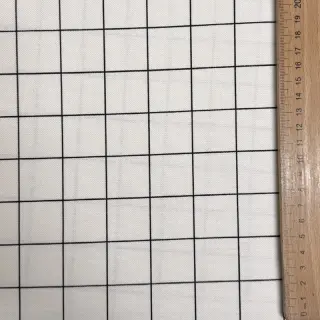 Decoration fabric premium Perfect grid lines black
