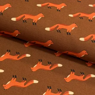 Decoration fabric premium Fox parade brown