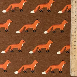 Decoration fabric premium Fox parade brown