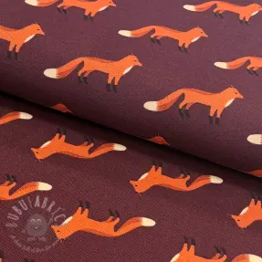 Decoration fabric premium Fox parade mauve