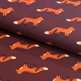 Decoration fabric premium Fox parade mauve