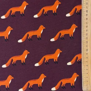 Decoration fabric premium Fox parade mauve
