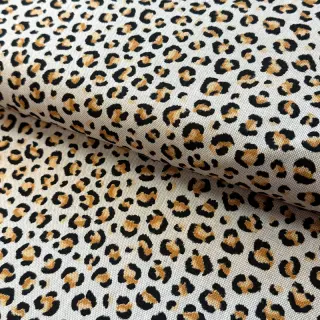Decoration fabric Linenlook Leopard animal small
