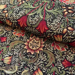Decoration fabric GOBELIN premium Ornate art craft black