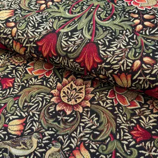 Decoration fabric GOBELIN premium Ornate art craft black