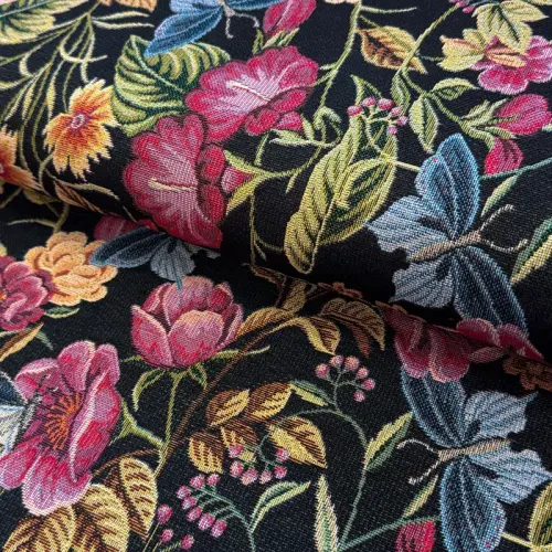 Decoration fabric GOBELIN premium Vintage flower garden