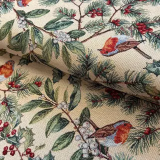 Decoration fabric GOBELIN premium Robin winter charm
