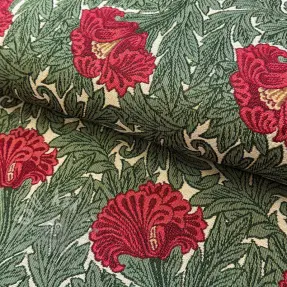 Decoration fabric GOBELIN premium Poppy art craft beige