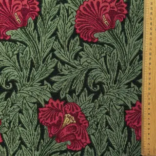Decoration fabric GOBELIN premium Poppy art craft black