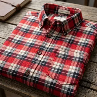 Cotton fabric FLANEL YARN DYED BRUSHED CHECK design I