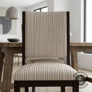 Decoration fabric Linenlook Freehand thin lines