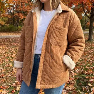 Corduroy QUILT light brown