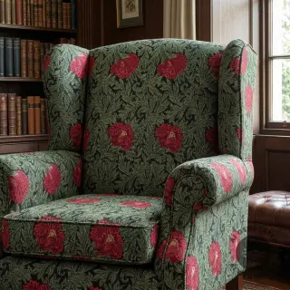 Decoration fabric GOBELIN premium Poppy art craft black