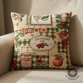 Decoration fabric GOBELIN premium Cozy kitchen patch