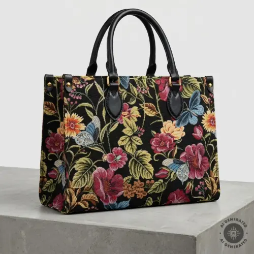 Decoration fabric GOBELIN premium Vintage flower garden