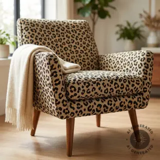 Decoration fabric GOBELIN premium Animal leopard small