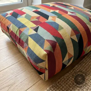Decoration fabric GOBELIN premium Graphic prism block