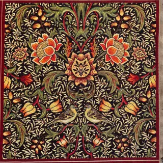 Decoration fabric GOBELIN premium Graceful art craft black PANEL