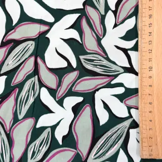 Viscose RADIANCE Abstract design dark green