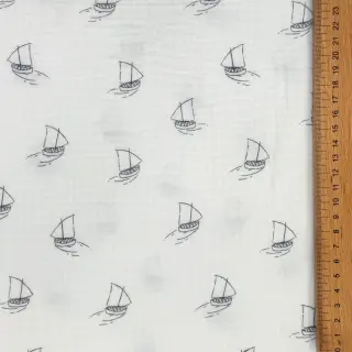 Double gauze/muslin Boats white