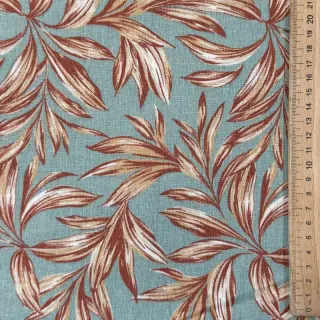 Linen viscose WASHED Leaves old green
