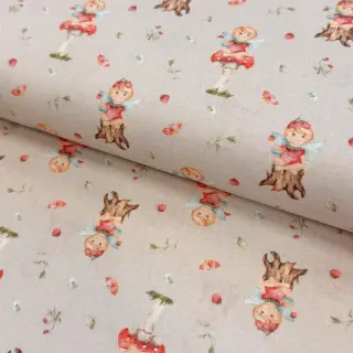 Cotton fabric Sweet elf light sand digital print